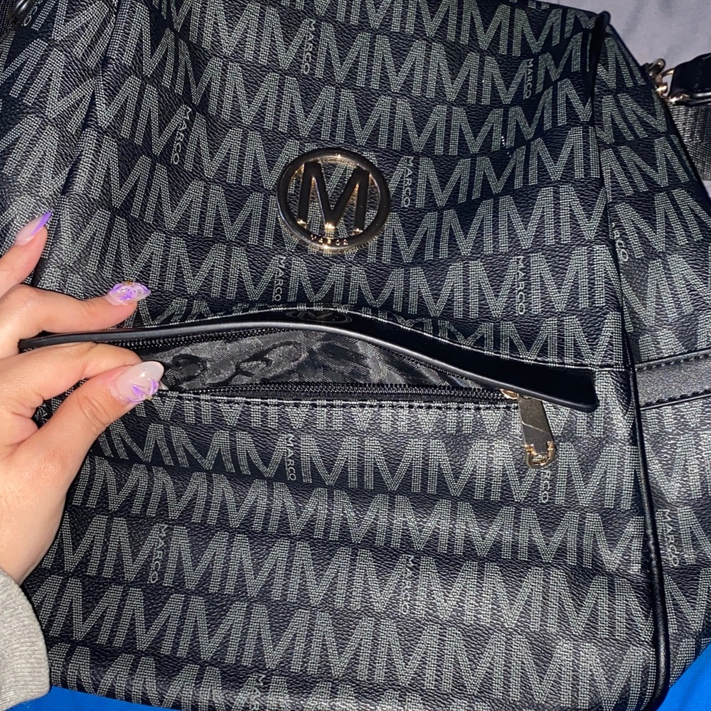 Stylish Black Monogram Backpack - image 5